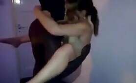 Slim Wife Lifted And Pinned Against The Wall, Husband Films